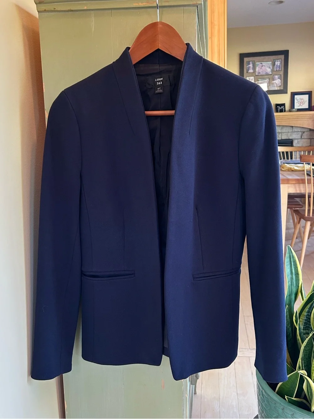J. Crew Women’s Tall Going Out Blazer in Stretch Twill Navy Size 6 Tall H2791